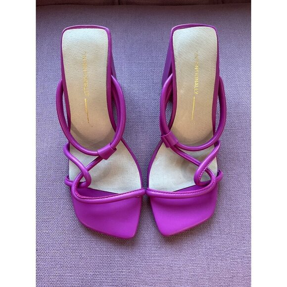 Intentionally Blank x Revolve Wick Sandals in Flamingo 6 Womens High Heels - Picture 5 of 12